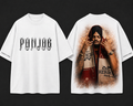Sidhu Moose Wala Oversized Graphic T-Shirt – Black & White Punjab Streetwear