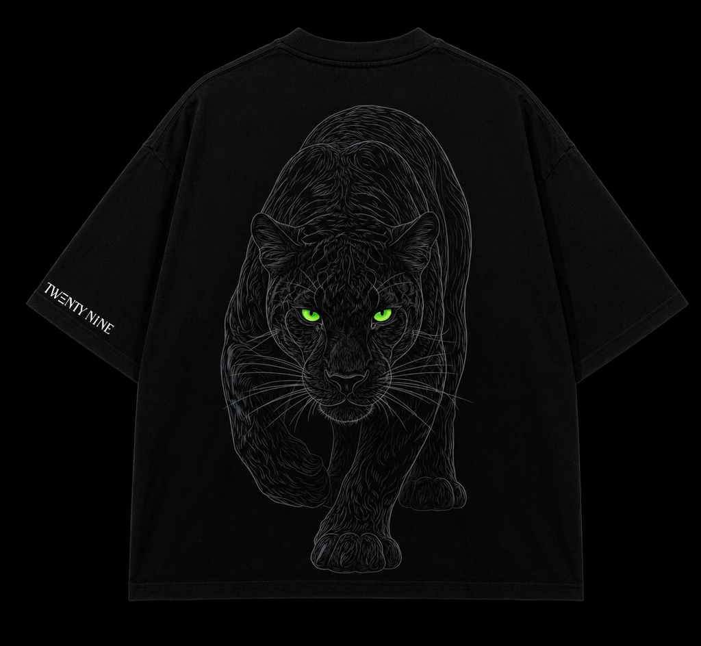 Shadow Panther Oversized Graphic T-Shirt – Black Panther Streetwear