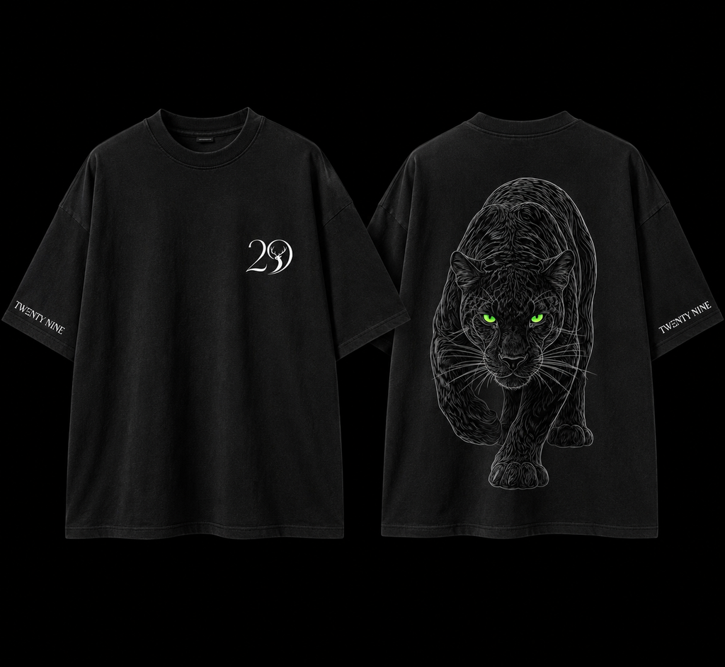 Shadow Panther Oversized Graphic T-Shirt – Black Panther Streetwear