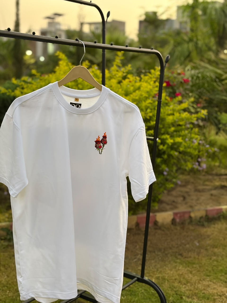 The Rose Reaper Oversized Graphic T-Shirt