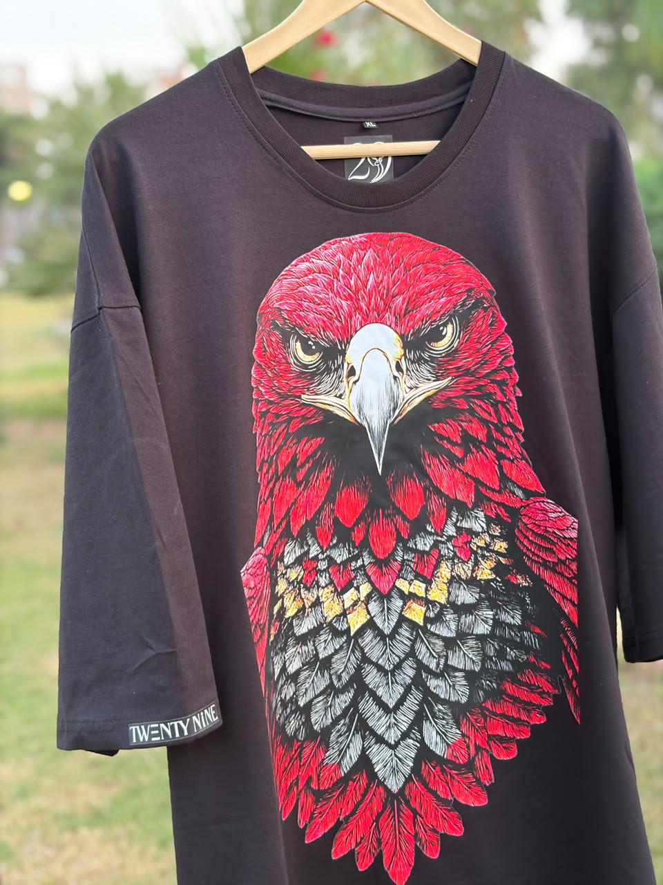 Eagle Graphic Oversized T-Shirt – Design 4 product photo 2