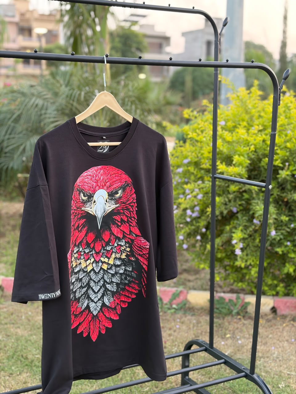 Eagle Graphic Oversized T-Shirt – Design 4 product photo 3
