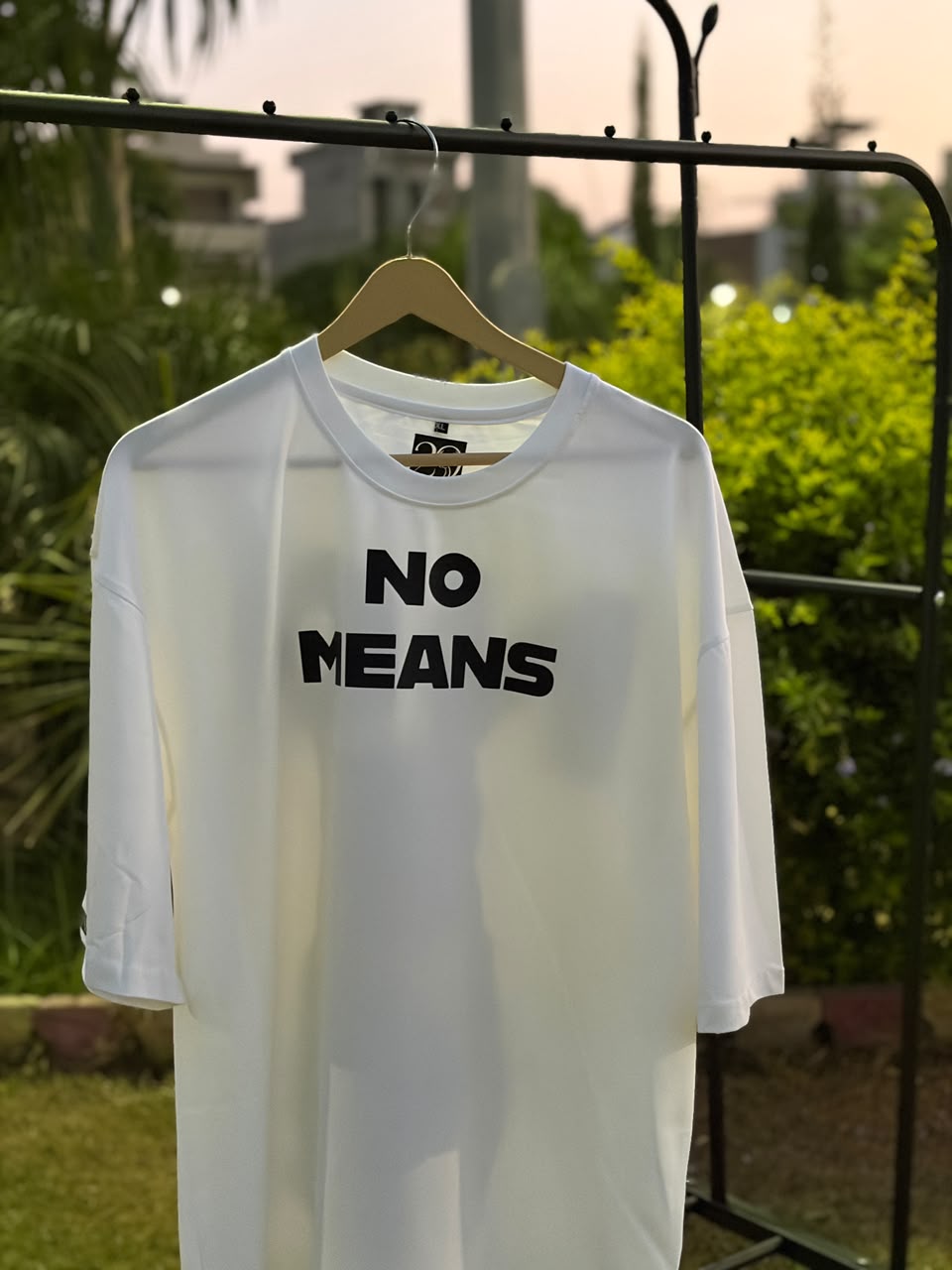 No Means full oversized t-shirt