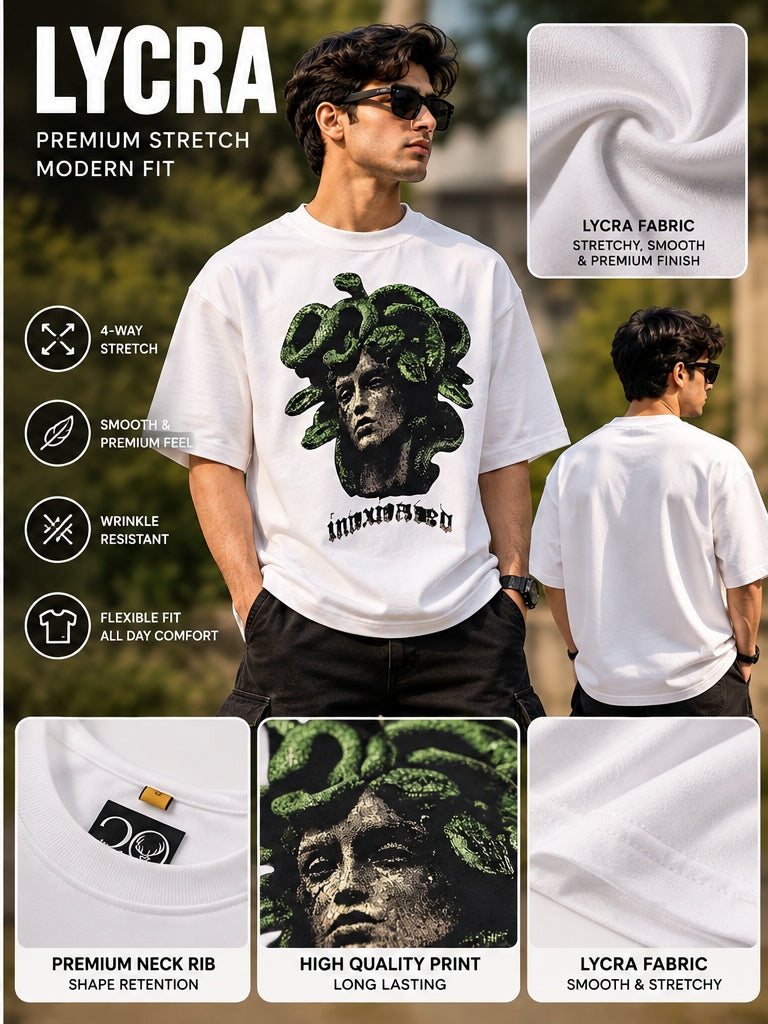 Medusa oversized t-shirt Lycra