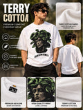 Medusa oversized t-shirt Terry Cotton