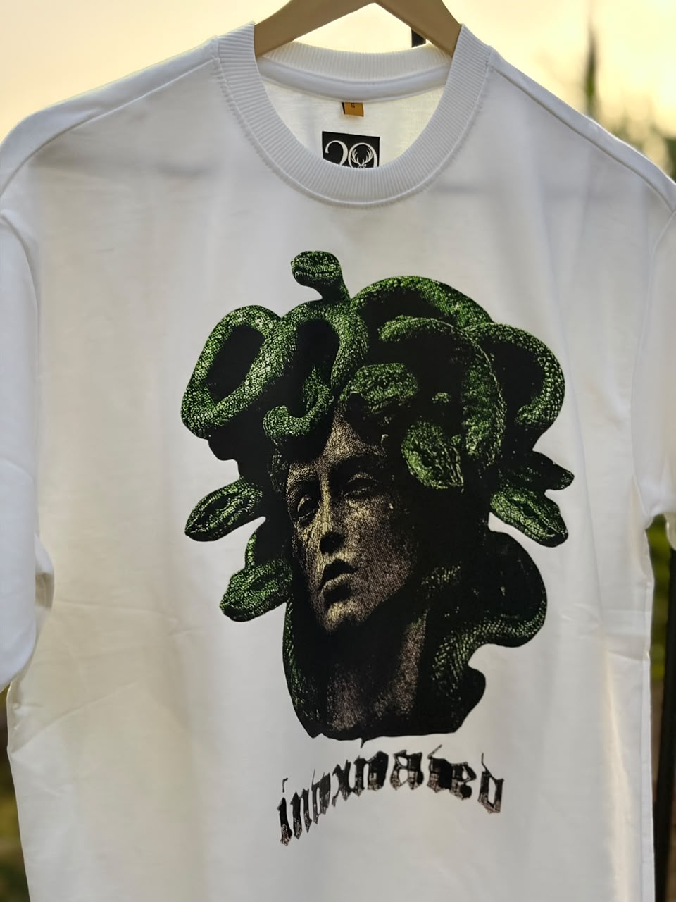 Medusa graphic print detail