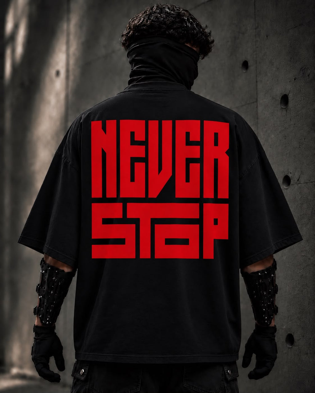 Son of God Oversized Graphic T-Shirt – Black Never Stop Moving