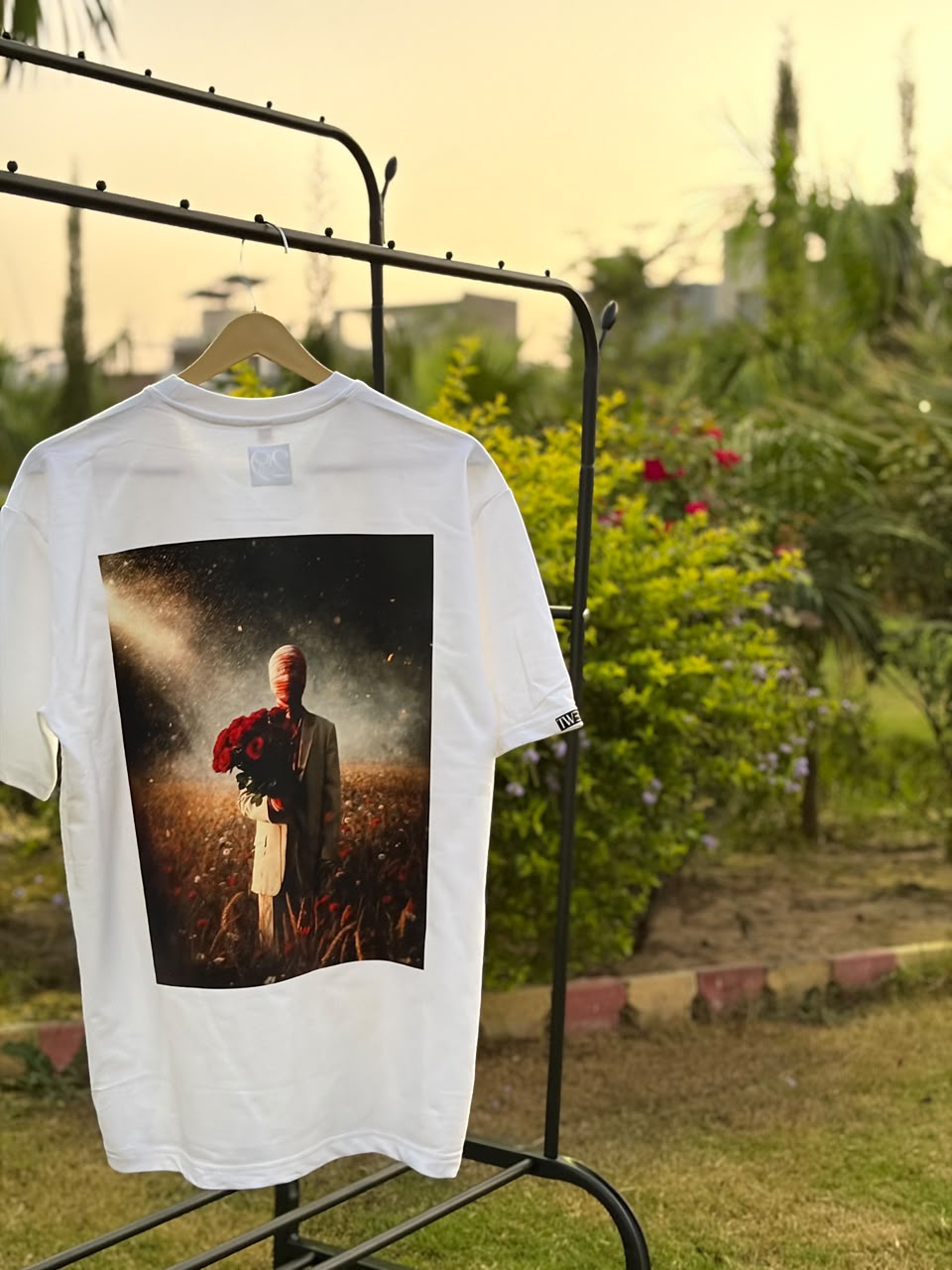 The Rose Reaper Oversized Graphic T-Shirt